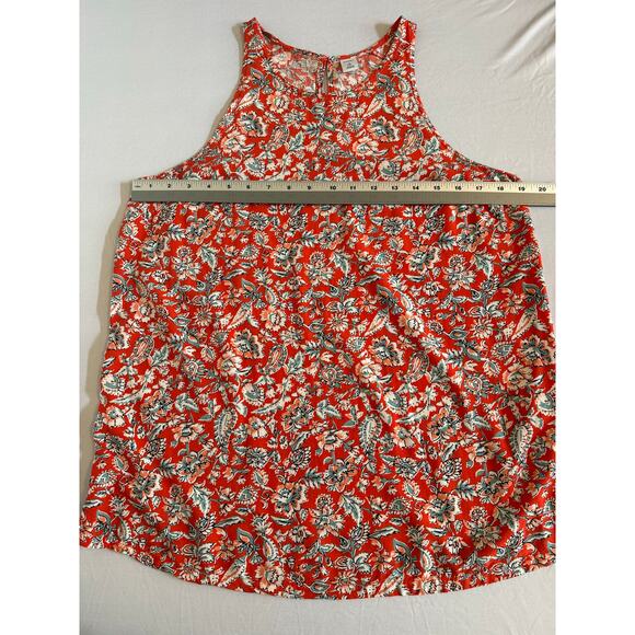 Old Navy Women's Med Tall Boho Floral Sleeveless Lightweight Soft Tank Top - Picture 9 of 11